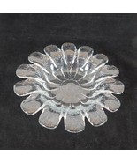 Holmegaard Denmark Vintage Shallow Clear Glass Flower Petal Daisy Sunflo... - £19.02 GBP
