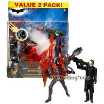 Yr 2008 The Dark Knight Figure Set Action Wing Batman Vs Punch Packing The Joker - £43.95 GBP
