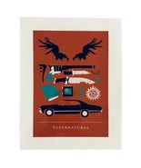 SUPERNATURAL TV Show Mini Poster by British Design House Abbie Imagine 8... - $49.00
