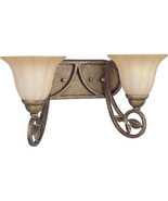 Biscay Crackle Bath Bathroom Vanity Fixture 2 Light Progress Lighting P2... - $85.94