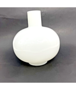 Primitive Milk Glass Chimney Hurricane Oil Lamp Round Ball Shade 3 in Fi... - £21.55 GBP