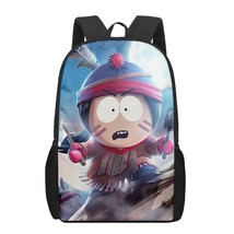 South-Park 16Inch 3D Print Children School Bags Orthopedic Backpack Kids School  - £36.07 GBP