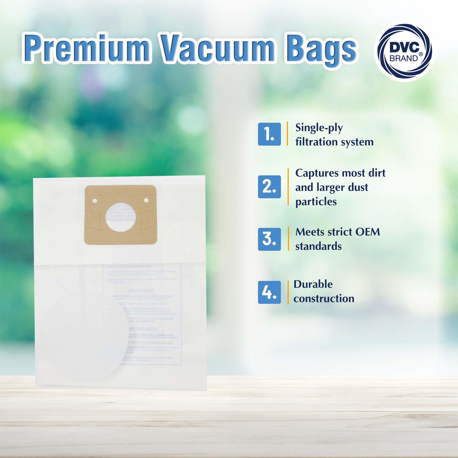 DVC Paper Replacement Vacuum Bags and Vacuum Filters for Eureka Type B PowerTeam Item image 11