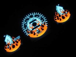 1996-2000 Honda Civic DX Manual Stick Shift Flamed White Face Glow Gauges - £23.51 GBP