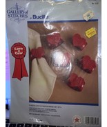Heart Napkin Rings Plastic Canvas Kit 6528 Bucilla NIP - $17.43 CAD