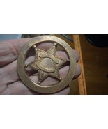 police Badge blank unfinished brass police badge blank  - $24.99