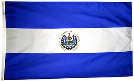 El Salvador - 3&#39;X5&#39; Nylon Flag (State) - £56.59 GBP