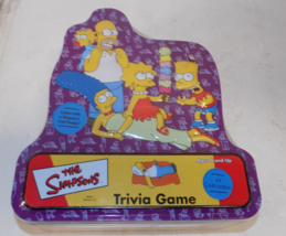 The Simpsons Trivia Game Collectors Tin with Cast Poster 2001 Bart Simps... - $21.54