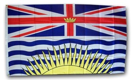 British Columbia - 3&#39;X5&#39; Polyester Flag - £12.66 GBP