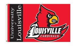 Louisville - 3&#39; x 5&#39; NCAA Polyester Flag - £21.65 GBP