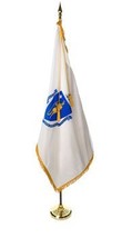 Massachusetts - 8&#39; Flag Presentation Set - £261.78 GBP