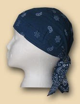 Blue Bandanna Headwrap - $5.40