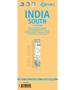 India (South) - Laminated Borch Road Map - $21.88 CAD