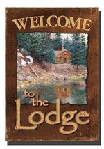Lodge Welcome Toland Art Banner - £18.79 GBP