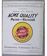 Hammacher Schlemmer Acme paint varnish sample booklet household vintage 50s - £10.53 GBP