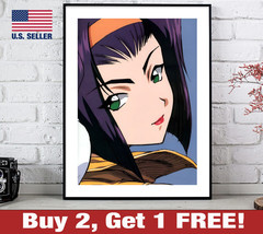 Cowboy Bebop 18&quot; x 24&quot; Poster Print Faye Valentine Anime Manga Man Cave Wall Art - £10.54 GBP