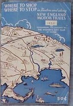 Boston New England Motor Trails book 1953 Women&#39;s Club travel vintage auto - £11.15 GBP
