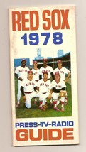 1978 Boston Red Sox Media Guide MLB Baseball - £27.08 GBP