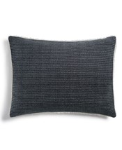 Martha Stewart Collection Chenille Sherpa King Sham,Charcoal - £38.83 GBP