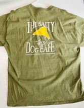Vintage The Salty Dog Cafe Pulllover T-Shirt Men&#39;s XL Green Short Sleeve - £20.16 GBP