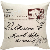 1907 Airmail 24x24 Throw Pillow, with Polyfill Insert - £55.91 GBP