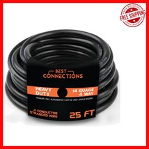 Heavy-Duty 25 Ft 14 Gauge 4 Way Trailer Wire - Color-Coded for Easy Install - $819.16 MXN