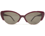 Nina Ricci Sonnenbrille NR 3233 C02 Rot Cat Eye Rahmen Mit Grau Gläser 5... - $41.71