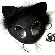 Department 56 Black Cat Mask Halloween Masquerade Party NWT - £16.69 GBP