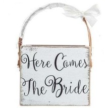 Here Comes The Bride Wood Basket Wedding Keepsake Gift - £23.53 GBP