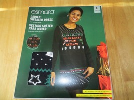 Esmara Ladies&#39; Sweater Dress - Dear Santa, I Can Explain, Large (12/14) - $27.71