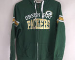 NFL Majestic Fan Fashion Green Bay Packers Sequined Full Zip Jacket Size... - $19.39