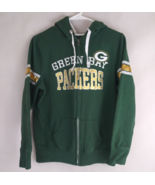 NFL Majestic Fan Fashion Green Bay Packers Sequined Full Zip Jacket Size... - £15.23 GBP
