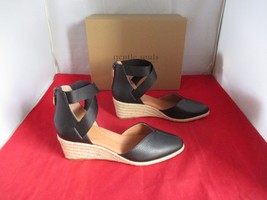 GENTLE SOULS Orya Wedge Pointy Toe Espadrille Sandals  US Size 9 1/2  Bl... - £61.94 GBP