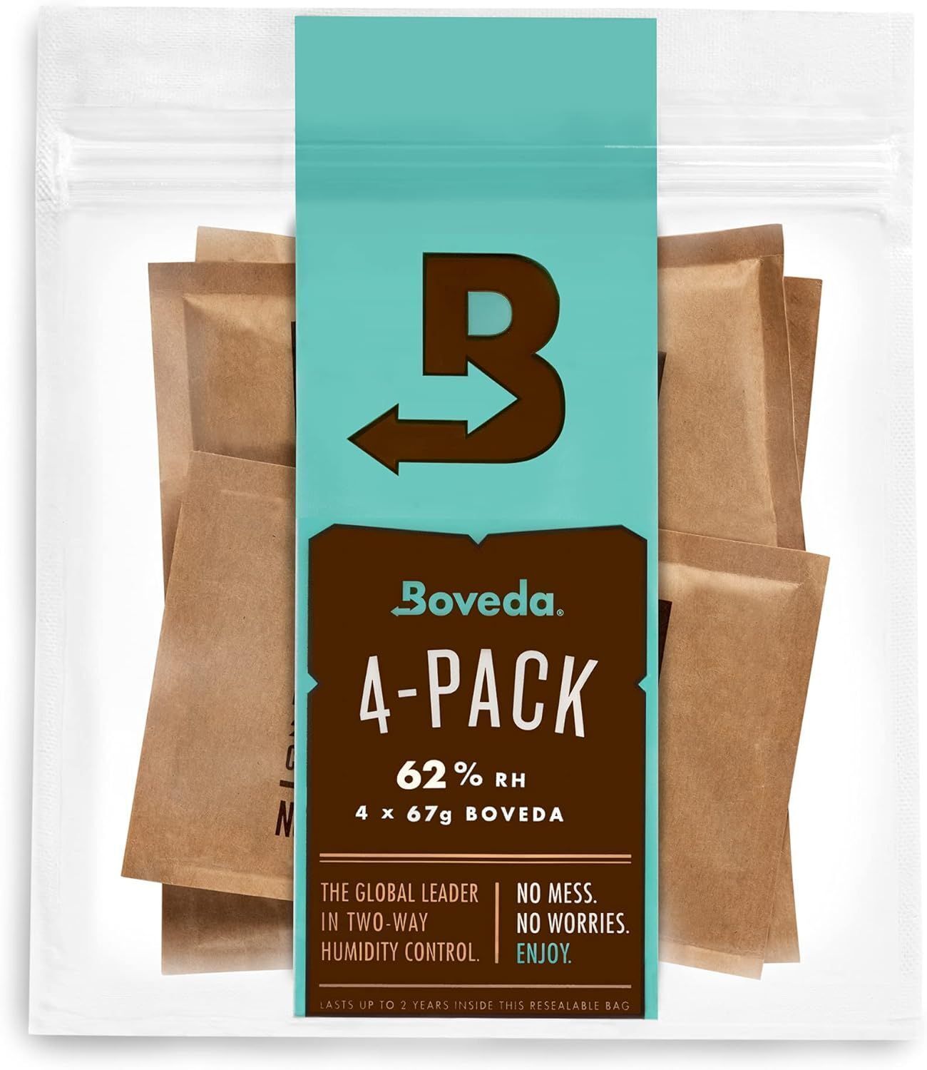 Primary image for 4 Packs Boveda 62% RH Two-Way Humidity Control Packs Size 67  Moisture Absorbers