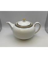 Wedgwood Bone China ULANDER BLACK Teapot with Lid - $191.37 CAD