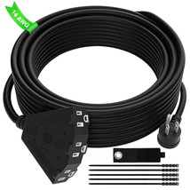 14/3 Gauge Heavy Duty Outdoor Extension Cord 10 Ft, 90 Degree Angled 3 P... - £26.29 GBP