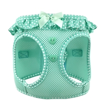American River Teal and White Polka Dot Dog Harness Sizes 2XS -3XL - £14.38 GBP