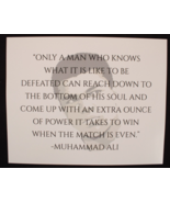 Muhammed Ali Inspriational Quote on Photo Paper Suitable for Framing 8 X... - $17.81 CAD