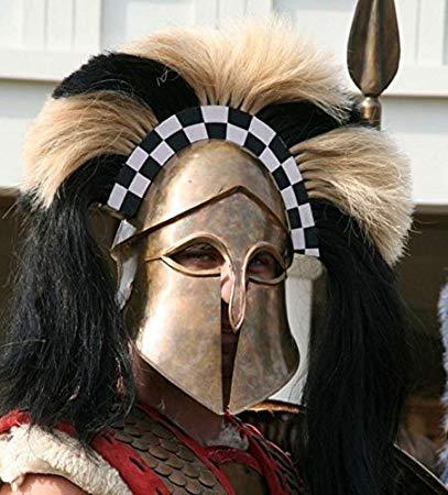 NauticalMart Hoplite Reenactment Greek Corinthian Helmet With Crest