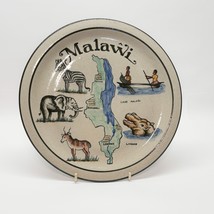 Africa Malawi Plate Artisan Pottery Animal Hand Painted Shelf Wall Decor... - $21.75