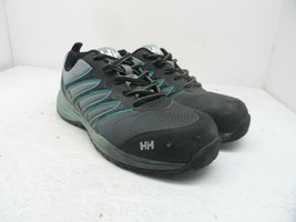 HELLY HANSEN Women&#39;s Adel Aluminum Toe CP Safety Shoe Black/Blue Size 6M - $21.37