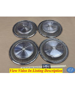 OEM 69-70 Cadillac Eldorado 15&quot; HUBCAPS FACTORY ORIGINAL WHEEL COVERS ~ ... - $542.71 CAD