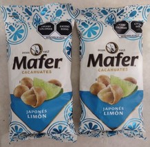 2X MAFER CACAHUATE JAPONES LIMON / JAPANESE PEANUTS W /LIME -2 JUMBO 230... - £19.11 GBP