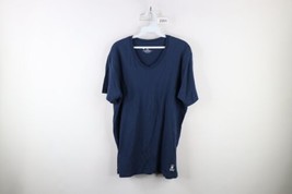 Psycho Bunny Mens Medium Faded Skull Logo Short Sleeve V-Neck T-Shirt Blue - £23.35 GBP