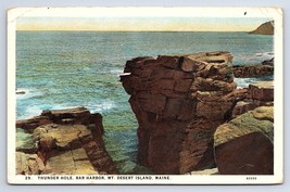 Postcard Thunder Hole Bar Harbor Mt. Desert Island Maine ME - £2.80 GBP