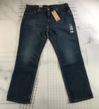 Levi&#39;s Jeans Mens 40x30 511 Slim Fit Blue High Rise Zip Fly Stretch Denim - £28.99 GBP