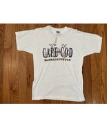 Vintage Adult Large Cape Cod Massachusetts T-Shirt 90s Fish Ocean Tee Be... - $35.63