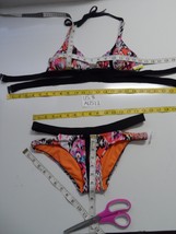 Seafolly Beach Gypsy Halter Nectarine Bikini Top &amp; Bottom US 8-NWOT - £52.08 GBP