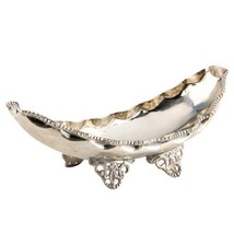 Vintage Silver Oval Centerpiece Footed Bowl 800 Silver Decorative Tablewear Gift - £683.05 GBP
