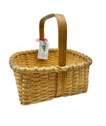 Handmade Basket Meadow Lane Square 10x11 opening with Wooden Handle - £35.09 GBP